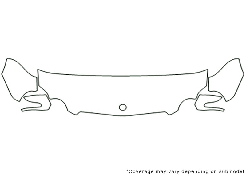 sl-class 3M Clear Bra Hood Precut PPF Diagram