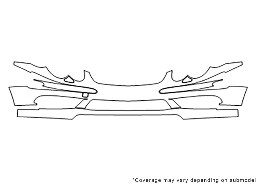 sl-class Avery Dennison Clear Bra Bumper Precut PPF Diagram