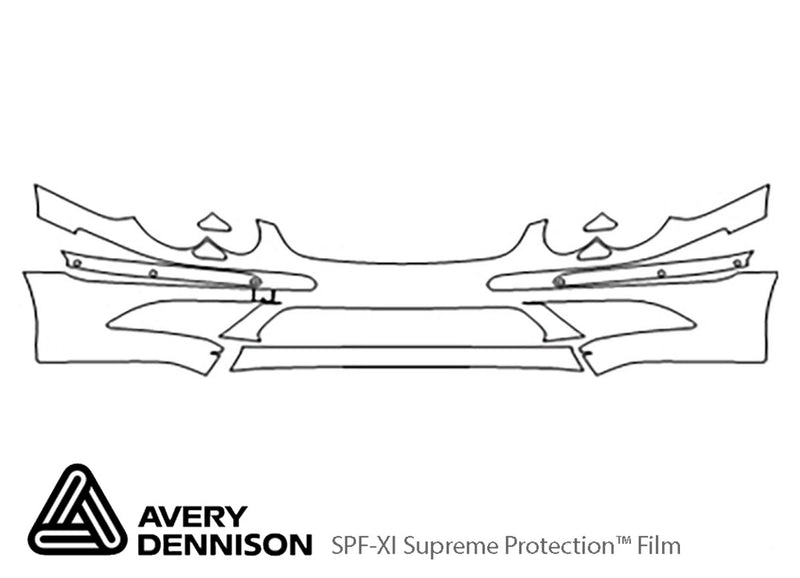 sl-class Avery Dennison Clear Bra Bumper Precut PPF Diagram