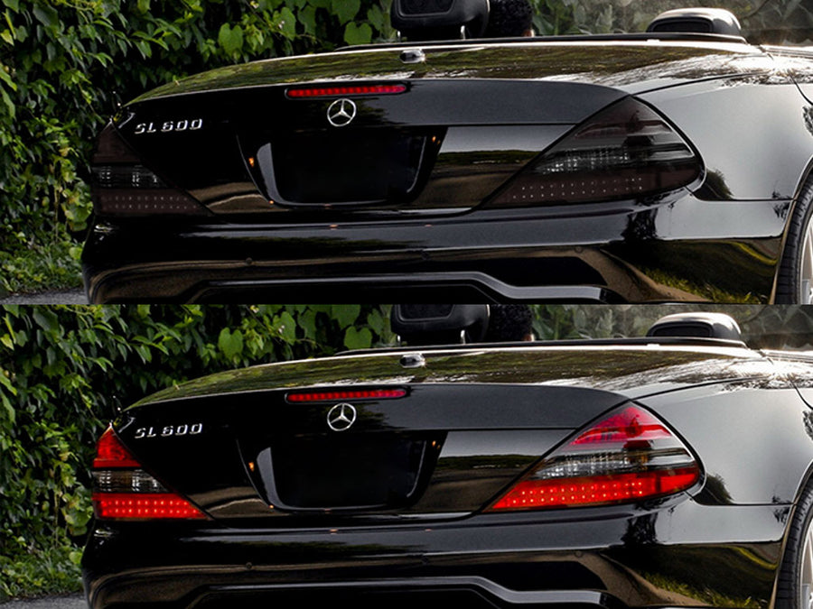 sl-class Before and After Smoked Taillights