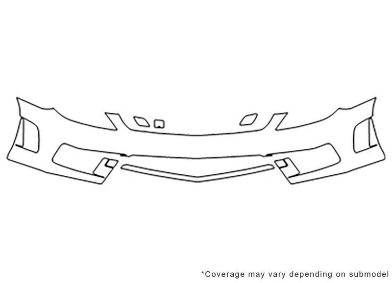 sl-class Avery Dennison Clear Bra Bumper Precut PPF Diagram