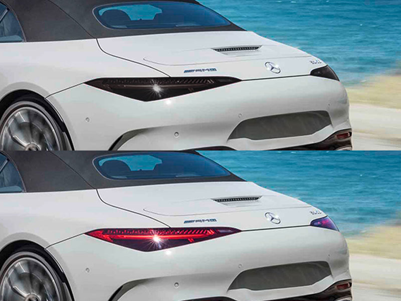 sl-class Before and After Smoked Taillights