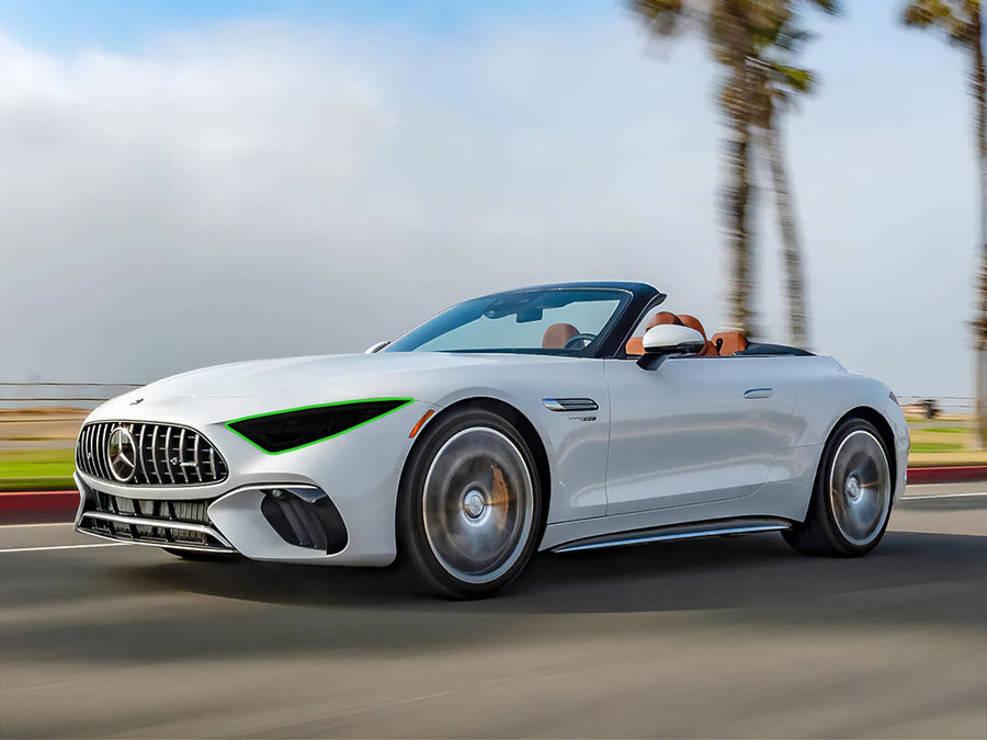 mercedes-benz sl-class 2022-2023 (sedan) Headlight Tint Location