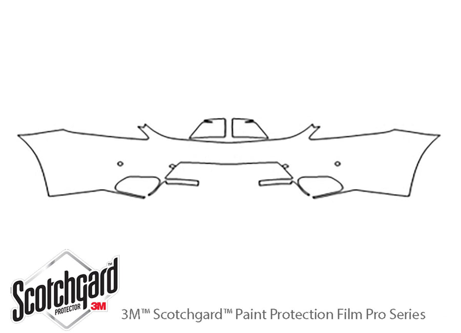 sls-class 3M Clear Bra Door Cup Precut PPF Diagram