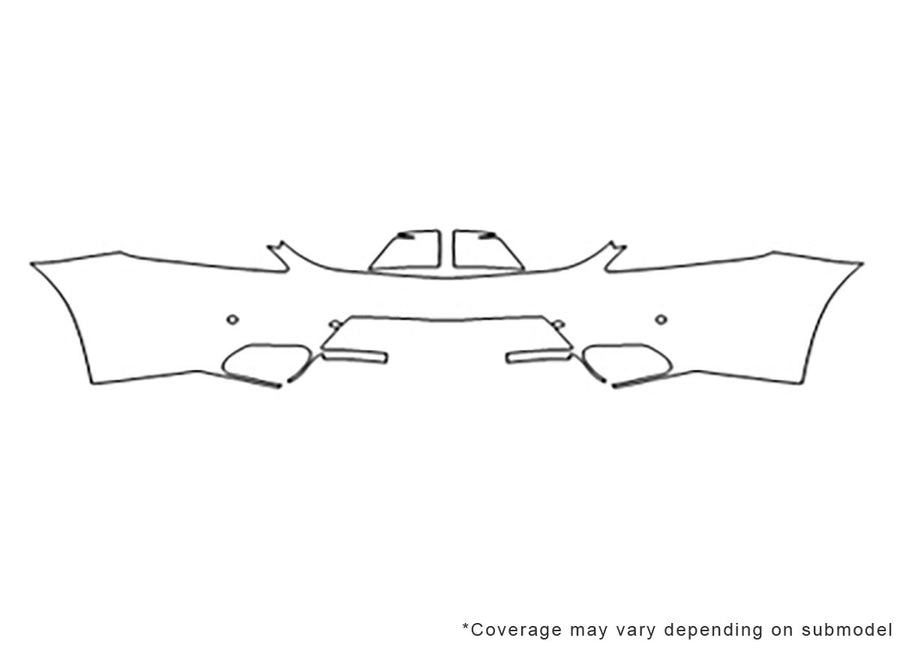 sls-class 3M Clear Bra Door Cup Precut PPF Diagram