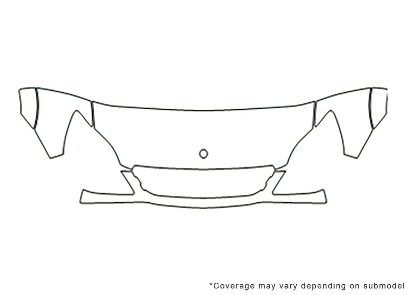sprinter Avery Dennison Clear Bra Hood Precut PPF Diagram
