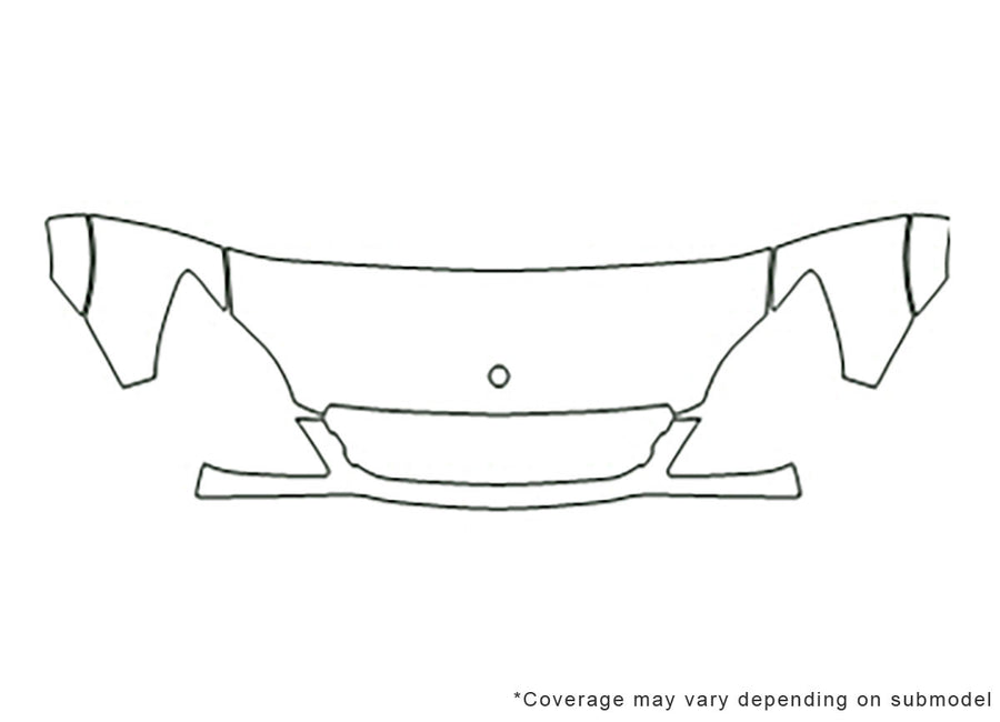 sprinter Avery Dennison Clear Bra Hood Precut PPF Diagram