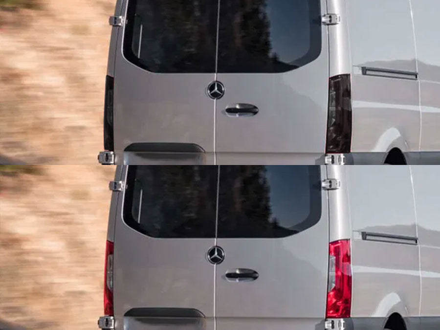 sprinter Before and After Smoked Taillights