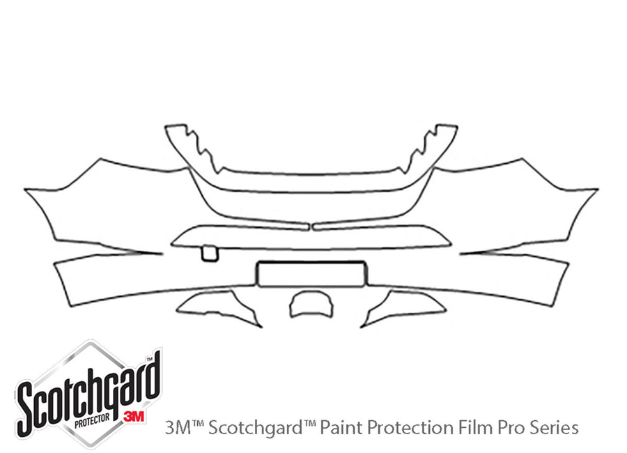 sprinter 3M Clear Bra Bumper Precut PPF Diagram