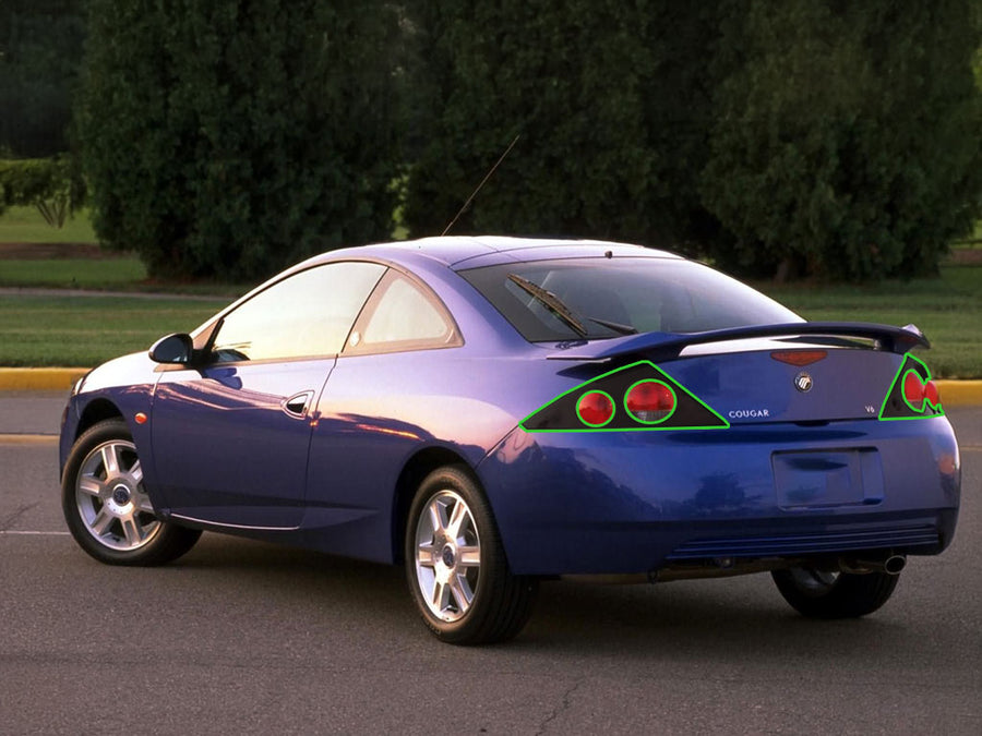 cougar Tail Light Tint Installation Points