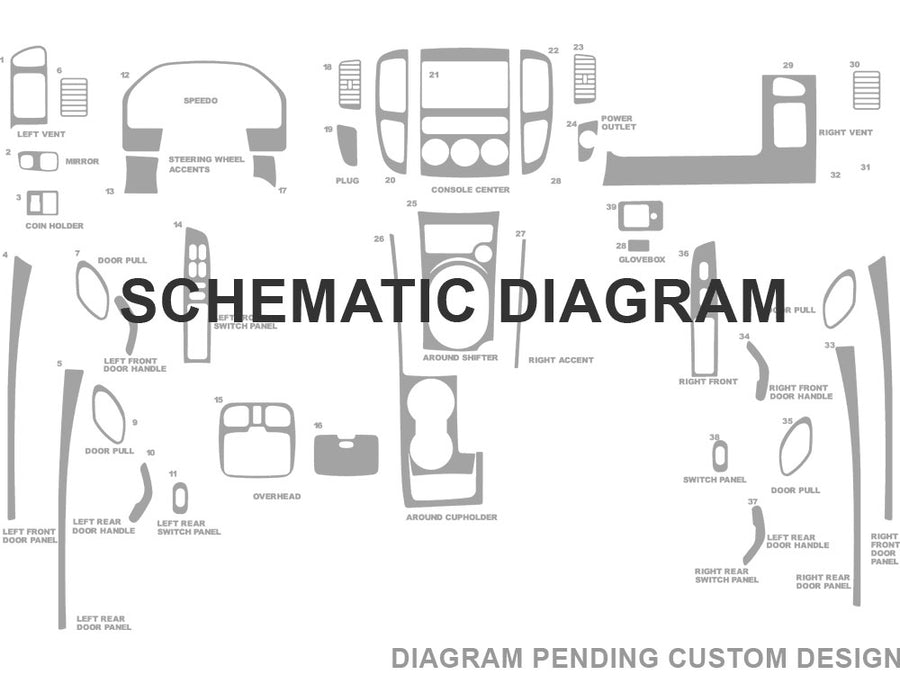 mercury custom Dash Kit Diagram