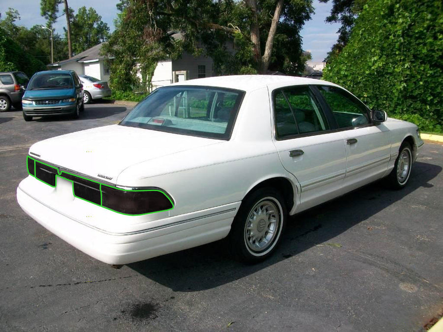 grand marquis Tail Light Tint Installation Points