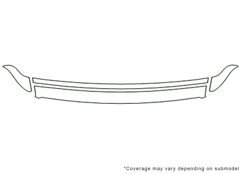 grand marquis 3M Clear Bra Hood Precut PPF Diagram