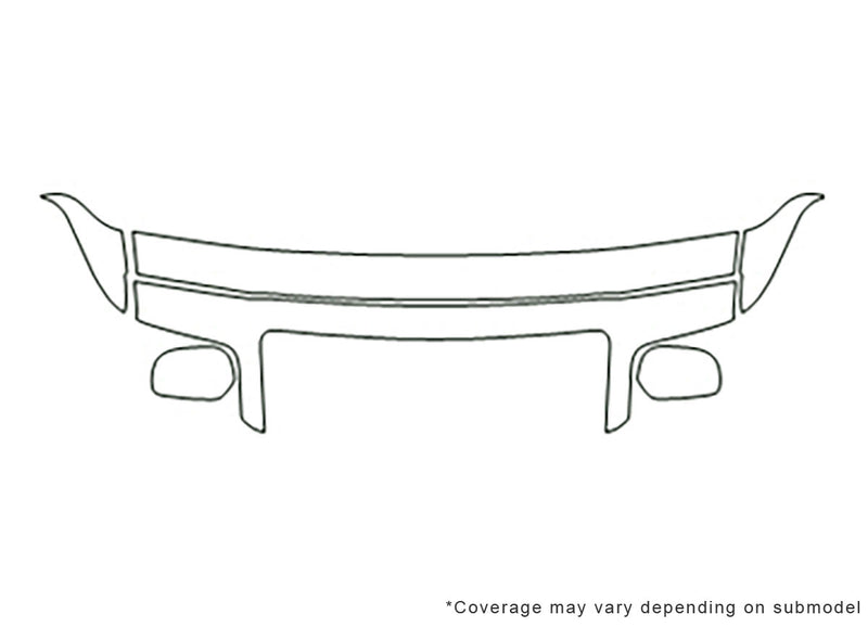 grand marquis 3M Clear Bra Hood Precut PPF Diagram