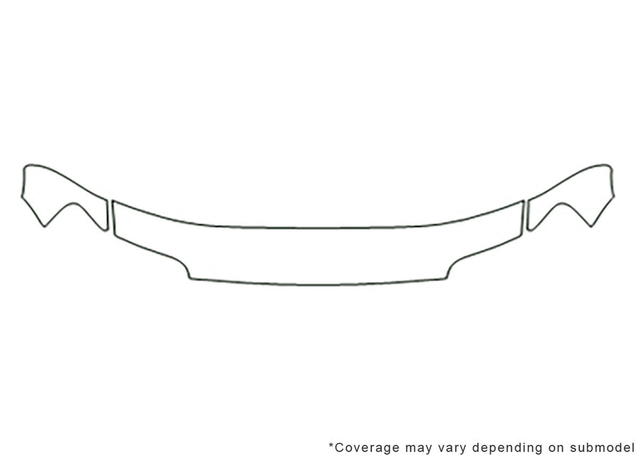 mariner Avery Dennison Clear Bra Hood Precut PPF Diagram