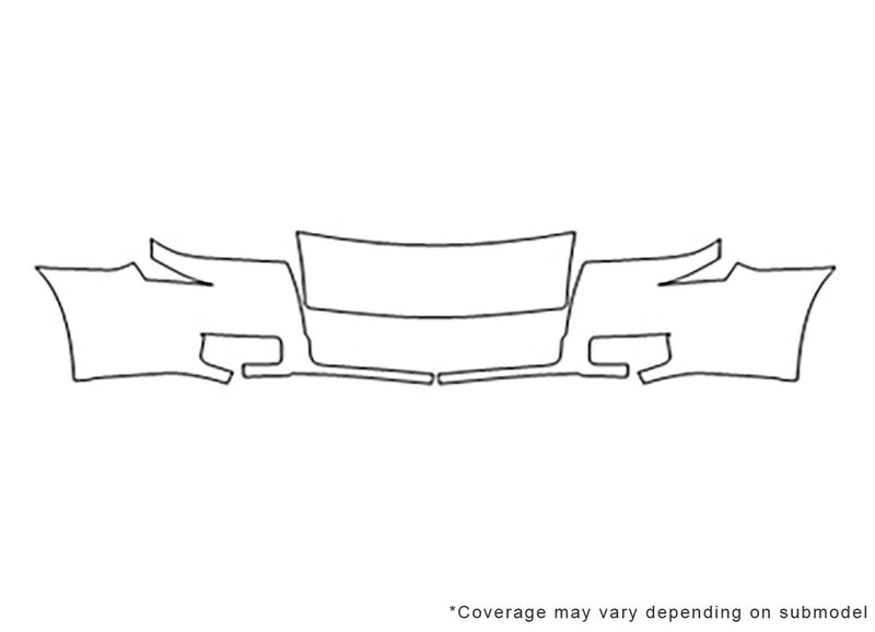 montego 3M Clear Bra Bumper Precut PPF Diagram