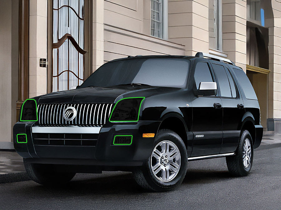 mercury mountaineer 2002-2010 Headlight Tint Location