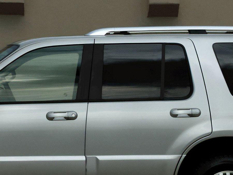 mercury mountaineer 2002-2010 Matte Black Pillar Cover Diagram