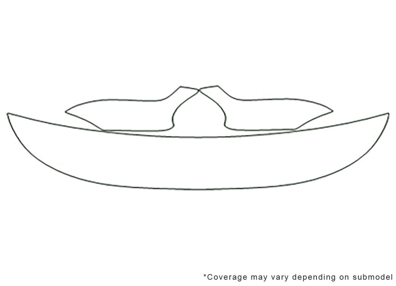 mystique Avery Dennison Clear Bra Hood Precut PPF Diagram
