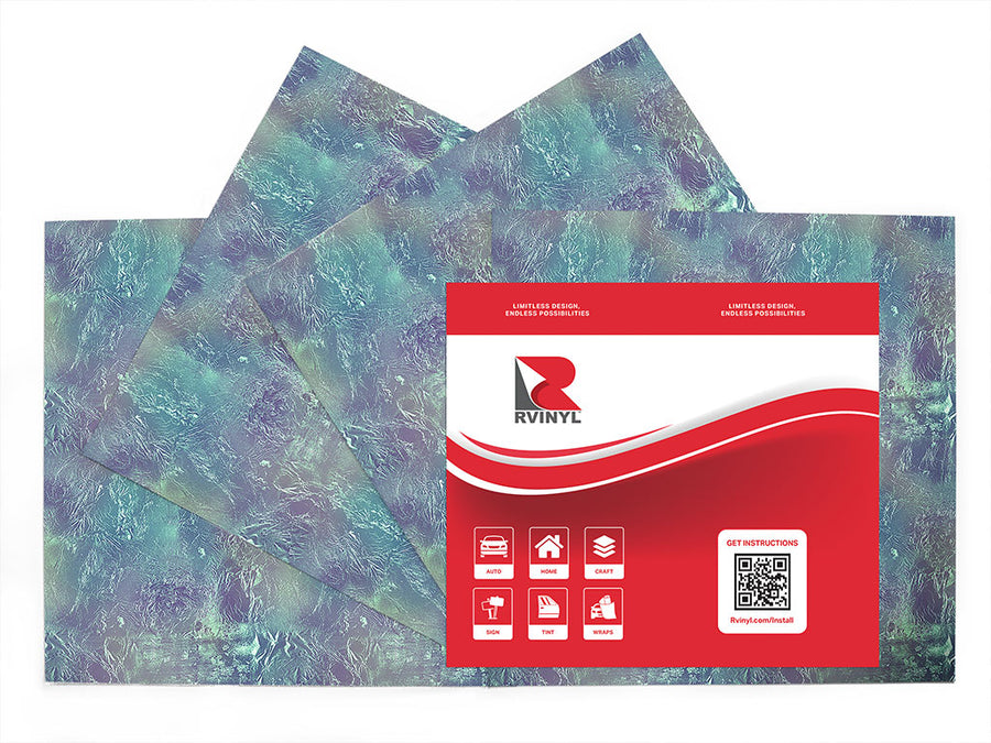 mermaid tears gemstone films Craft Vinyl Sheet Pack