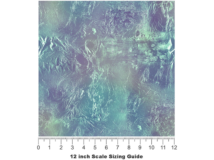 Mermaid Tears Gemstone Vinyl Film Pattern Size 12 inch Scale~Rwraps Mermaid Tears Gemstone Sizing Chart~2