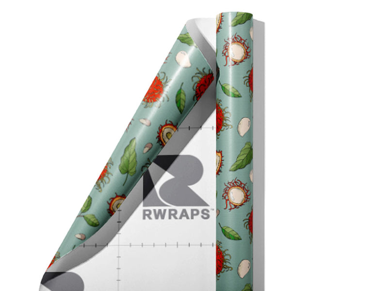 Messy Hair Fruit Wrap Film Sheets~Rwraps Series 914 Messy Hair Fruit Scrolled Sheet~3