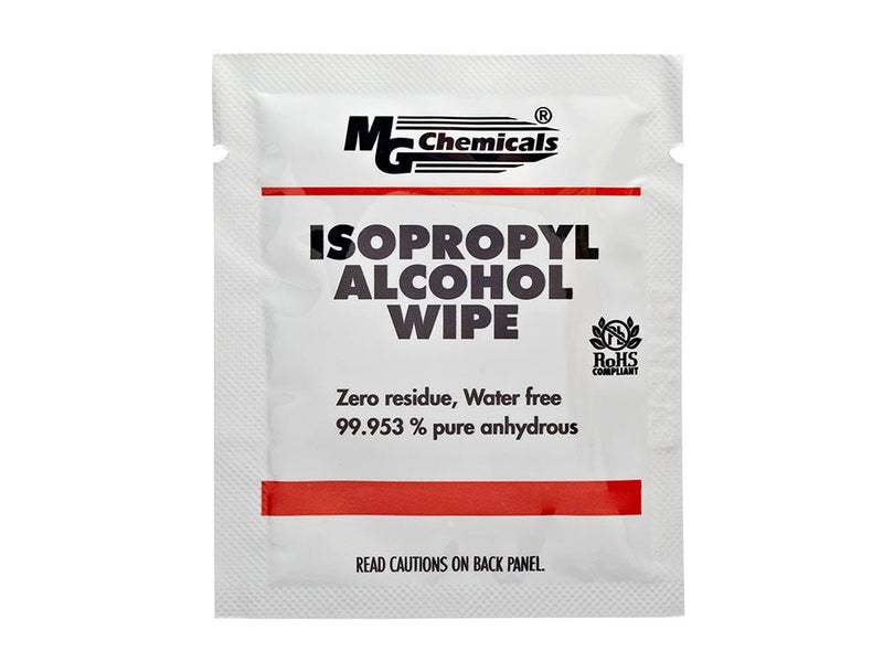 MG Chemicals® 99.9% Isopropyl Alcohol Wipe