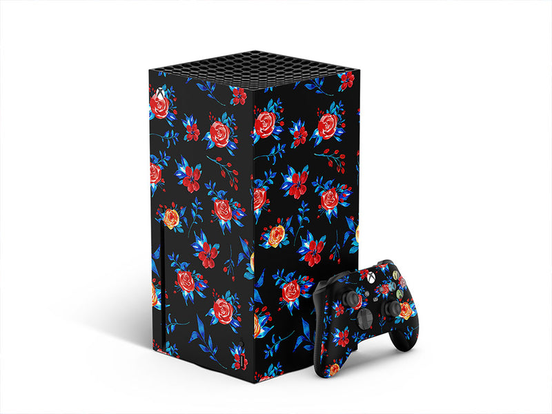 midnight begonias floral XBOX DIY Decal