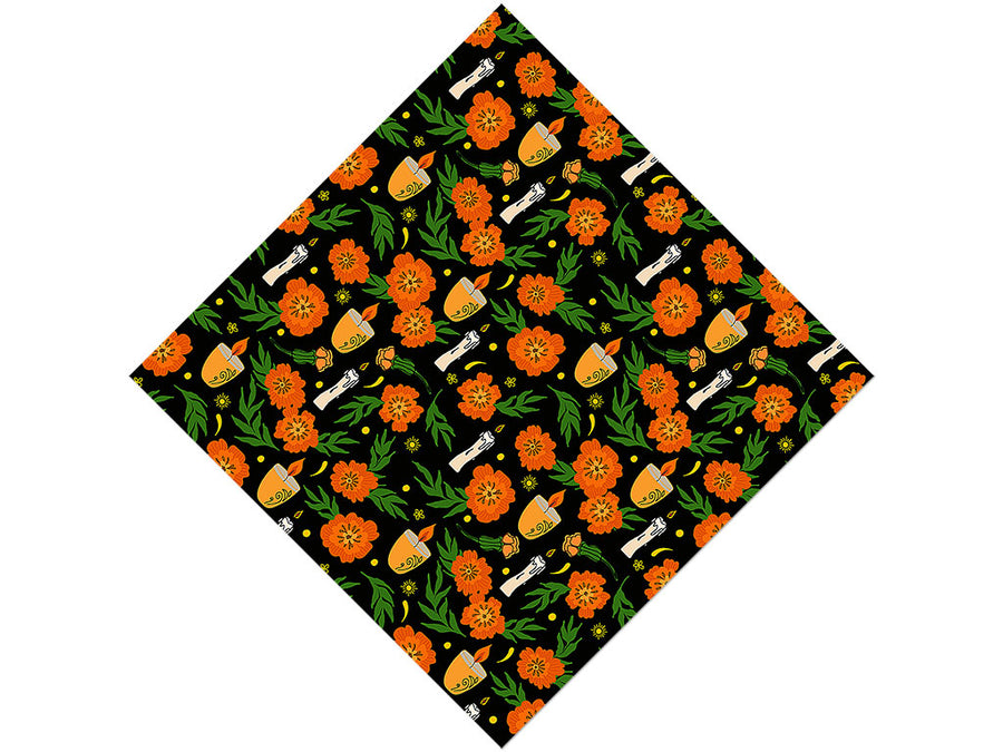 Midnight Candlelight Day of the Dead Vinyl Wrap Pattern