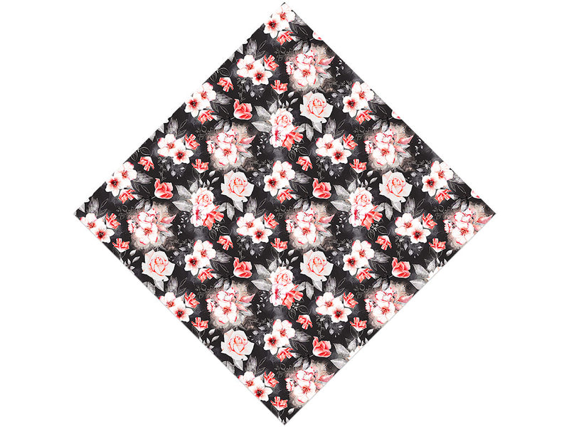 Midnight Carnation Floral Vinyl Wrap Pattern