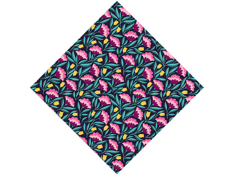 Midnight Deco Floral Vinyl Wrap Pattern