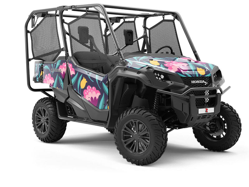 Midnight Deco Floral Utility Vehicle Vinyl Wrap