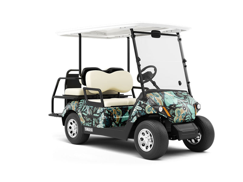 Midnight Doom Bug Wrapped Golf Cart