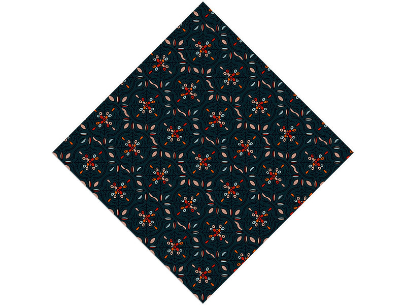 Midnight Garden Tile Vinyl Wrap Pattern
