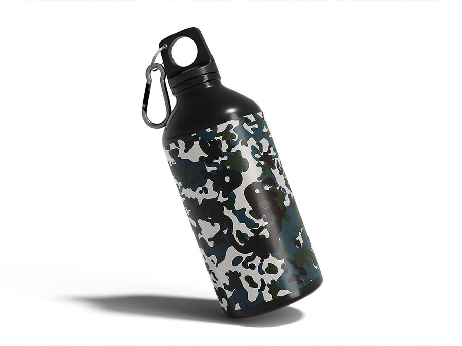 midnight leaf camouflage Water Bottle DIY Stickers