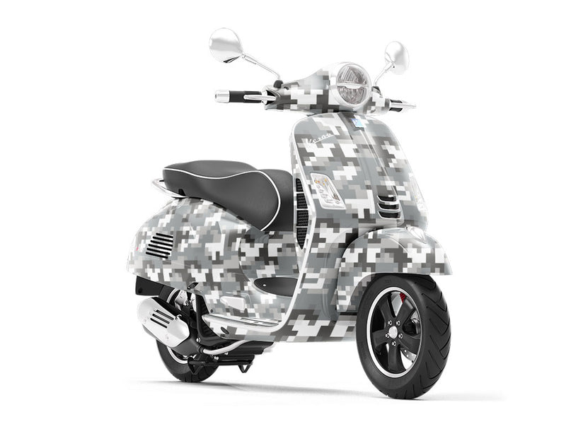 Midnight Mission Pixel Vespa Scooter Wrap Film