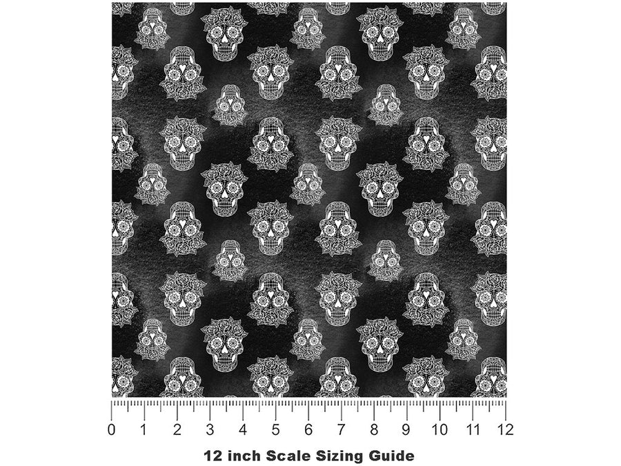 Midnight Muertos Horror Vinyl Film Pattern Size 12 inch Scale~Rwraps Midnight Muertos Horror Sizing Chart~2