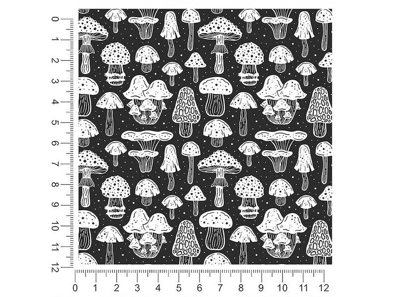 midnight mycelium mushroom 1ft x 1ft Craft Sheets