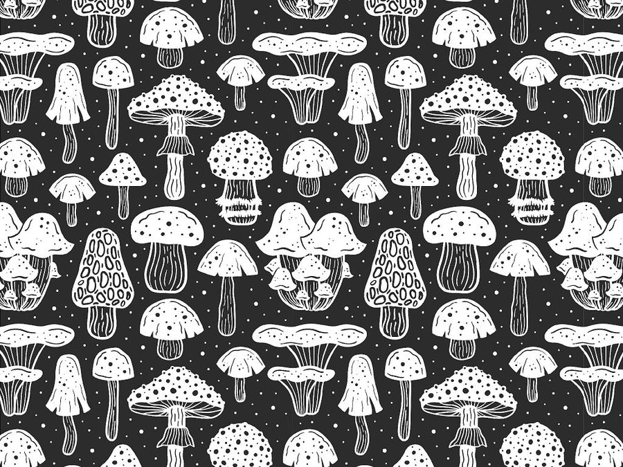 Midnight Mycelium Mushroom Vinyl Wrap Pattern~Rwraps Series 914 Digitally Printed Vinyl Wrap~0