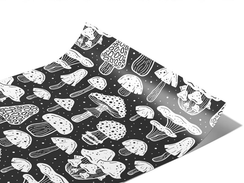 Midnight Mycelium Mushroom Vinyl Wraps~Rwraps Series 914 Digitally Printed Vinyl Wrap~0