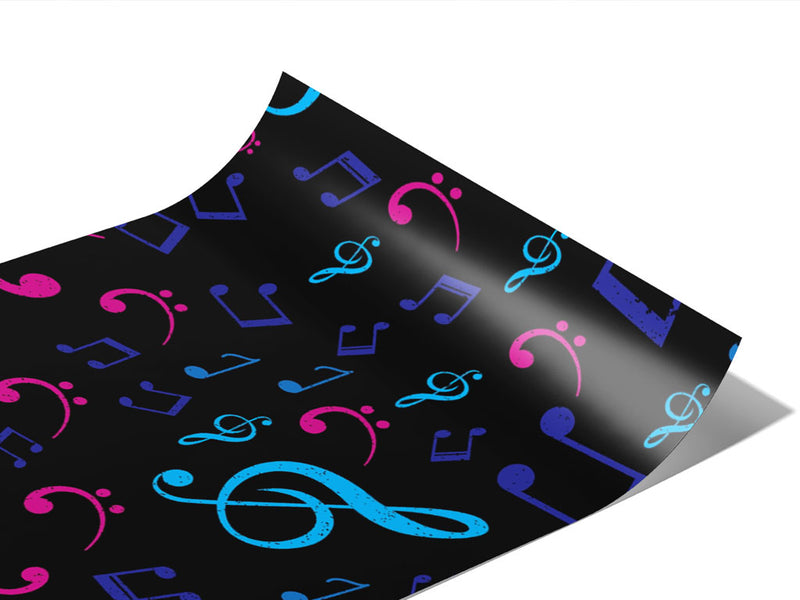 Midnight Notes Music Vinyl Wraps~Rwraps Series 914 Digitally Printed Vinyl Wrap~0
