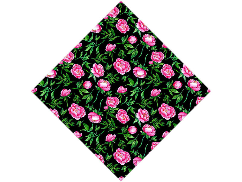 Midnight Peony Floral Vinyl Wrap Pattern