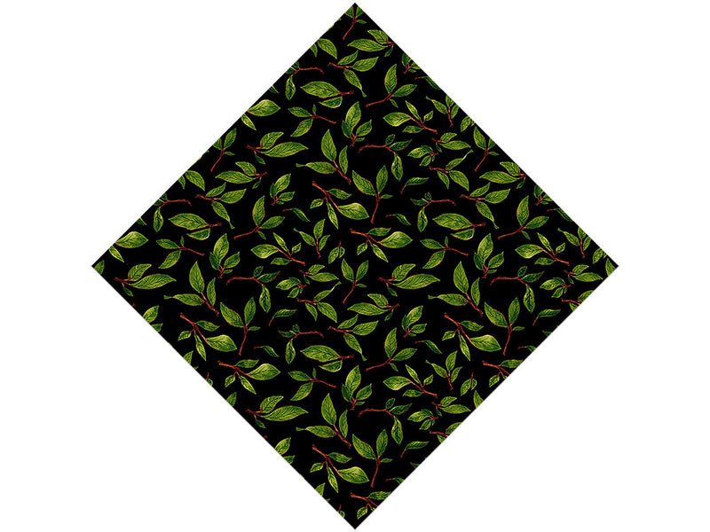 Midnight Poplar Floral Vinyl Wrap Pattern