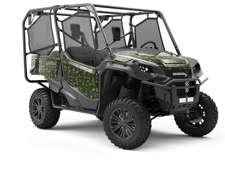 Midnight Poplar Floral Utility Vehicle Vinyl Wrap