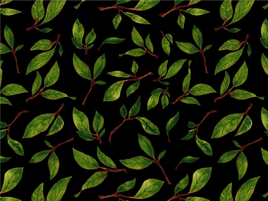 Midnight Poplar Floral Vinyl Wrap Pattern~Rwraps Series 914 Digitally Printed Vinyl Wrap~0