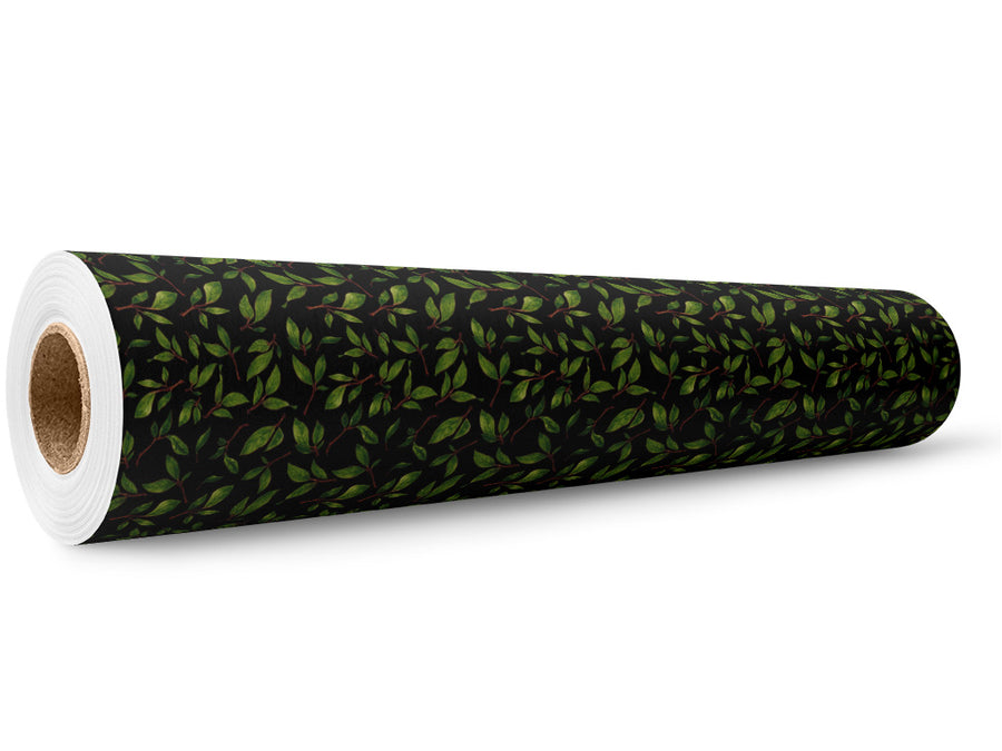 Midnight Poplar Floral Wrap Film Wholesale Roll~Rwraps Series 914 Digitally Printed Vinyl Roll~5