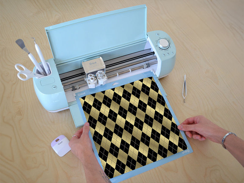 midnight shortbread argyle Cricut Compatible Vinyl