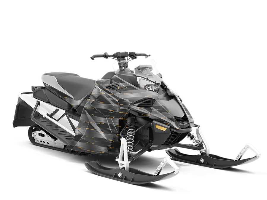 Midnight Sunset Technology Custom Wrapped Snowmobile