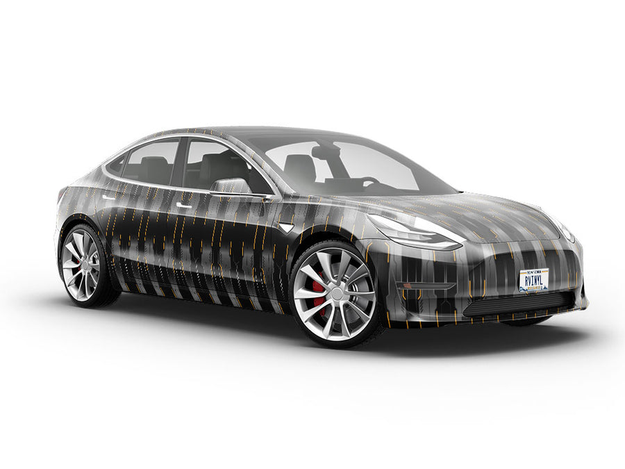 Midnight Sunset Technology Vehicle Vinyl Wrap