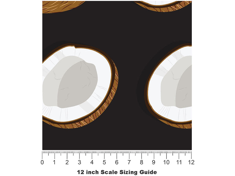 Midnight Treat Fruit Vinyl Film Pattern Size 12 inch Scale~Rwraps Midnight Treat Fruit Sizing Chart~2